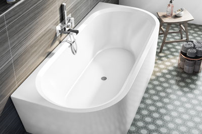 D Shape Baths