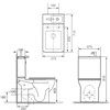 Arley P2 Integrated Square Toilet & Basin