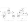 Trisen Ailsa Single Lever Bath Shower Mixer With Kit