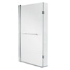 Aquadart Venturi 6+L-Shaped Bath Screen Hinged  with Towel Rail