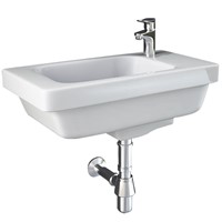 Rak Resort 450mm 1 Tap Hole Right Hand Slimline Basin