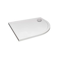 Hydro45 900 x 760mm White Offset Quad Right Hand Tray