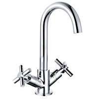 Trisen Prose Chrome Two Cross Handle Kitchen Mixer
