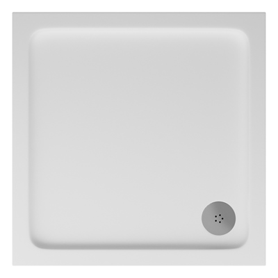 Hydro45 760 x 760mm White Anti Slip Square Shower Tray