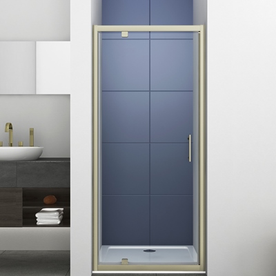 Arley Ralus 6 1000mm Brushed Brass Pivot Door