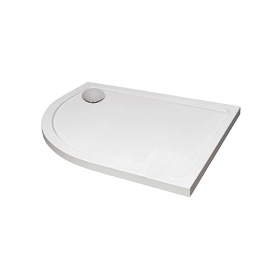 Hydro45 1000 x 800mm White Offset Quad Left Hand Tray