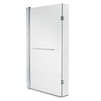 Aquadart Venturi 6+L-Shaped Bath Screen Hinged  with Towel Rail