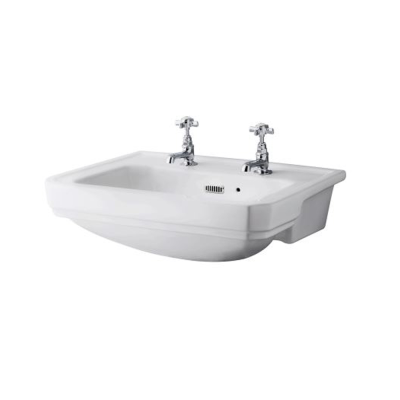 Bayswater 560mm 2TH Semi-recessed Basin