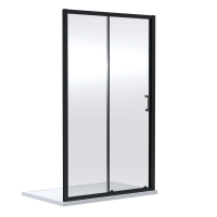 Arley Ralus 6 1600mm Black Sliding Door