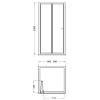 Arley Ralus 6 1000mm Brushed Brass Bifold Door