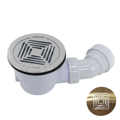 Aquadart Waste With Brushed Grate - 90mm