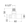 nuie Straight Radiator Valve Pack (Pairs)