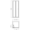 Arley Ralus 6 760mm Brushed Brass Bifold Door