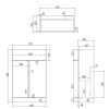 Aquadart P Shape 500 Vanity Unit White