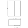 Arley Ralus 6 1600mm Black Sliding Door