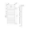 nuie Piazza Heated Towel Rail