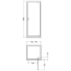 Arley Ralus 6 800mm Brushed Brass Pivot Door