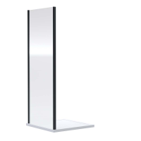 Arley Ralus 6 800mm Matt Black Frameless Side Panel