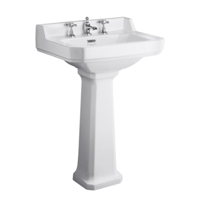 Bayswater Fitzroy 595mm Basin 3 Tap Hole, Excluding Pedestal