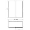 Arley Ralus 6 1700mm Black Sliding Door