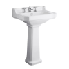 Bayswater Fitzroy 595mm Basin 3 Tap Hole, Excluding Pedestal