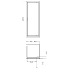 Arley Ralus 6 760mm Brushed Brass Pivot Door