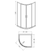 Arley Ralus 6 900mm Quadrant Sliding Door Enclosure